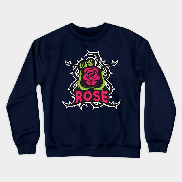 Wild Rose Crewneck Sweatshirt by kekuragetah